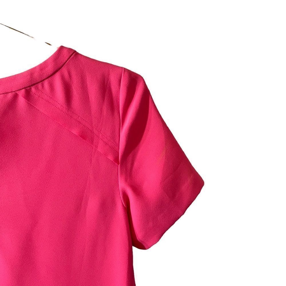 Banana Republic Flounce Dress‎ Kismet Pink Size 4P - Picture 9 of 14